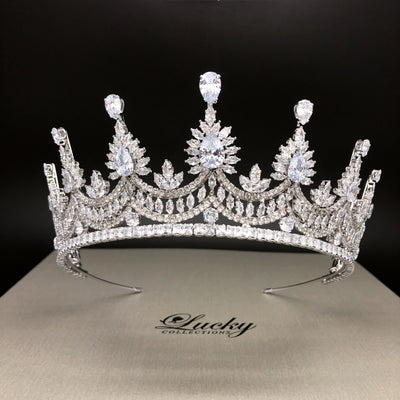 Bridal, wedding, quice, 15 anos Zirconia Tiara Will Complete Your Desired Dream Look by Lucky Collections ™
