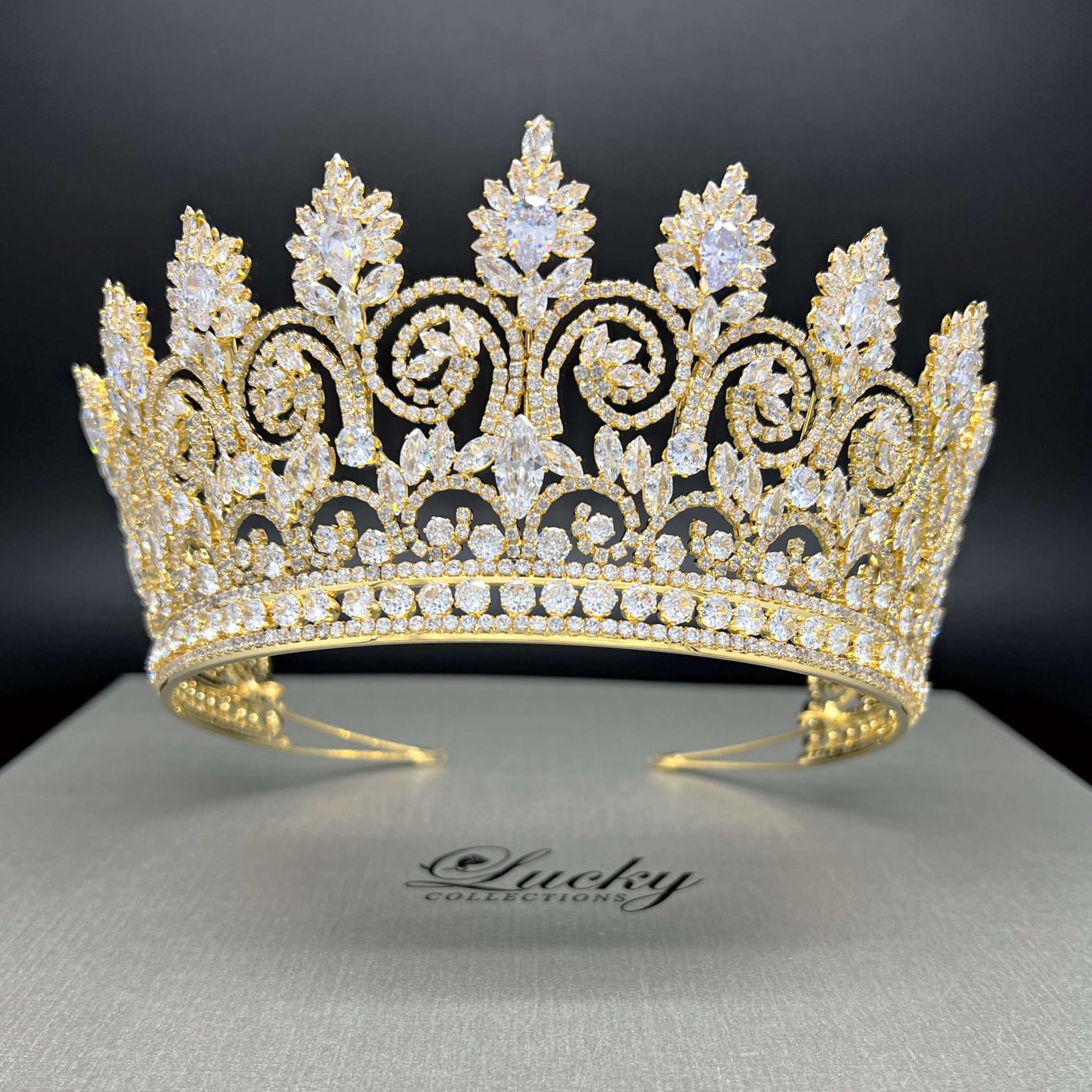 Wedding Tiara, Finest Cut Zirconia For a Magnificent Look & Sparkle by Lucky Collections ™