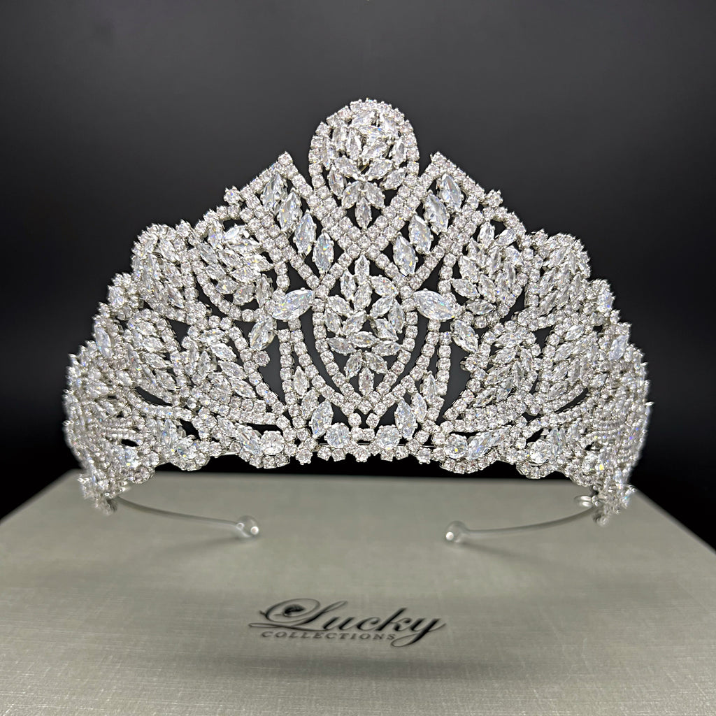 Quinceanera Tall Crown, Corona Alta, Pageant Crown, Tiara  display picture 2