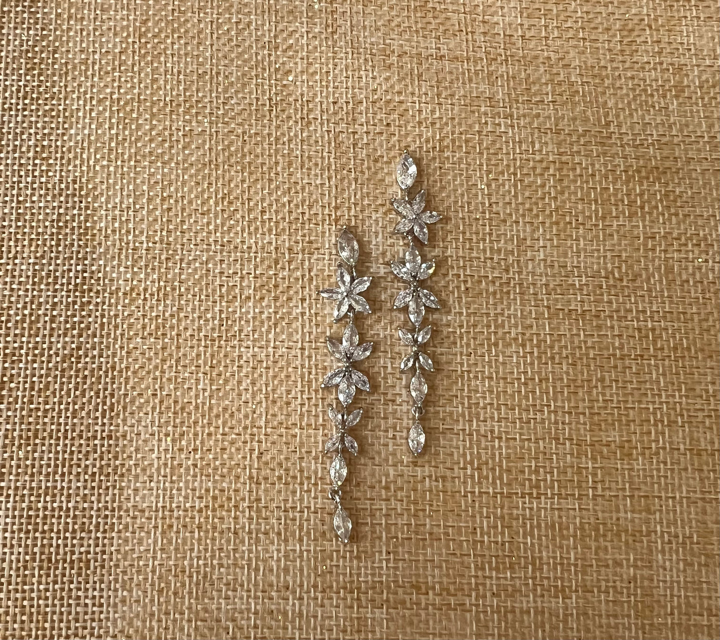 Bridal Earrings, Long Dangle Zirconia Wedding Earring, 15 Anos Earring