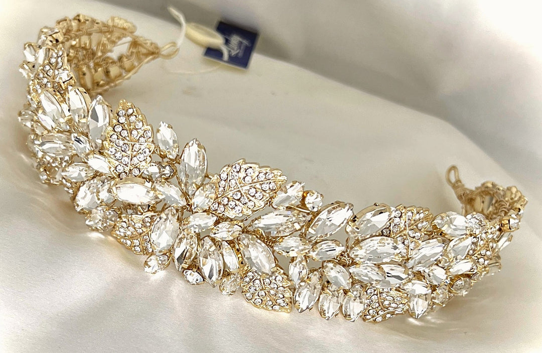 Luxe Swarovski Crystal Bridal Headbands, Headpiece for  display picture 3