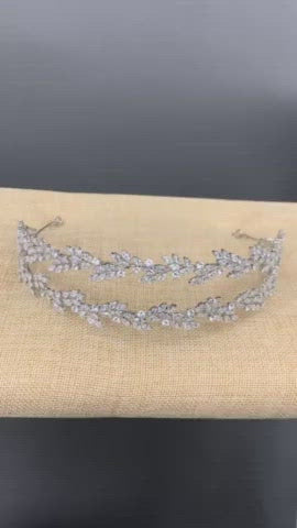 Headband  Zirconia Reminiscent of Hellenistic Era by Lucky Collections ™. Bridal Headband