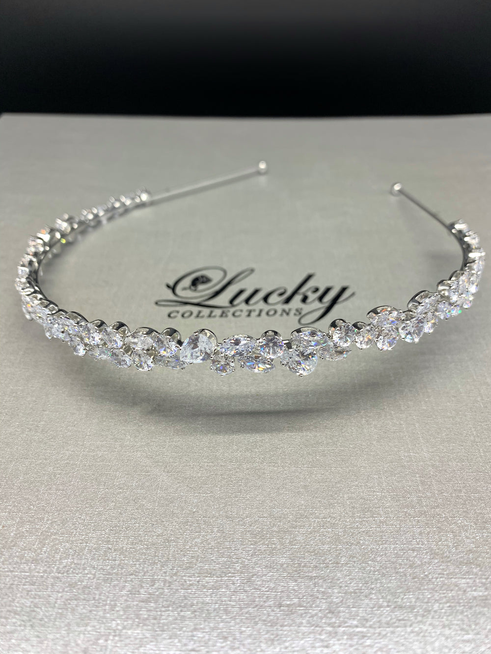 Bridal Headband, Bridesmaid Swarovski Crystal Headband for  display picture 1