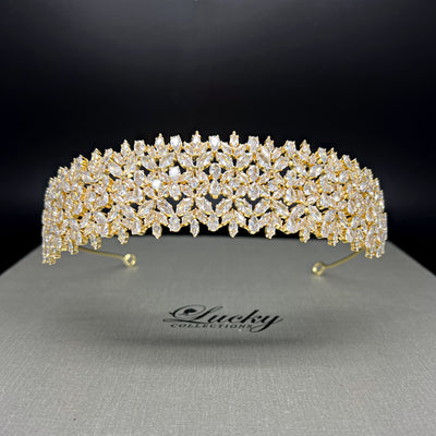 15 Anos and bride's Headband of Zirconia, Classic Design by Lucky Collections ™