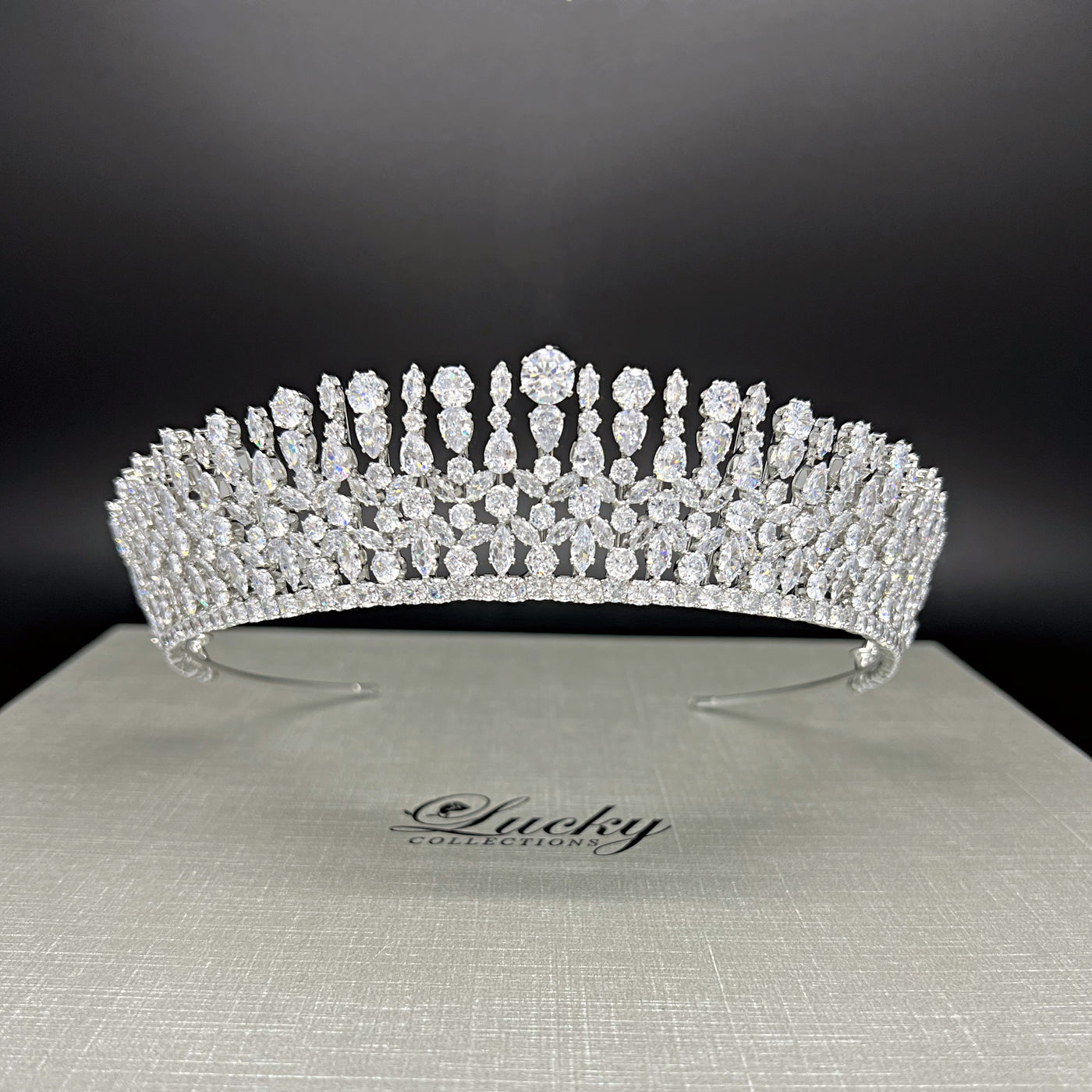 Showcase Cubic Zirconia Tiara made for diva withing