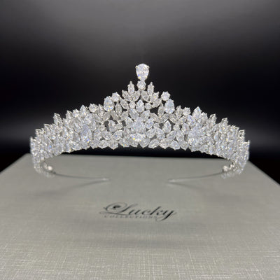 Cubic Zirconia Tiara, Dazzling and Delicateby Lucky Collections ™