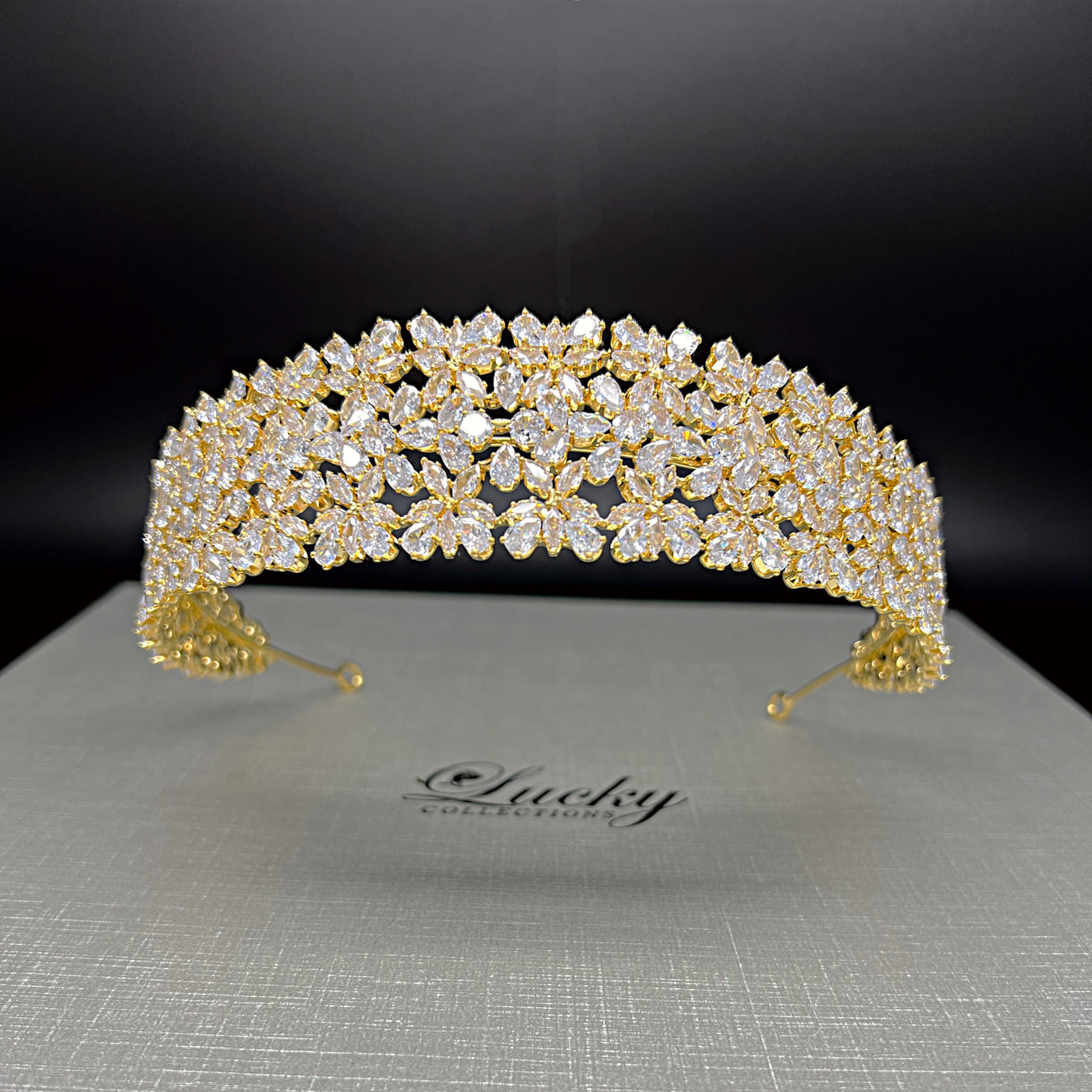 Bridal and Quinceanera Headband, Zirconia Galore by  Lucky Collections ™
