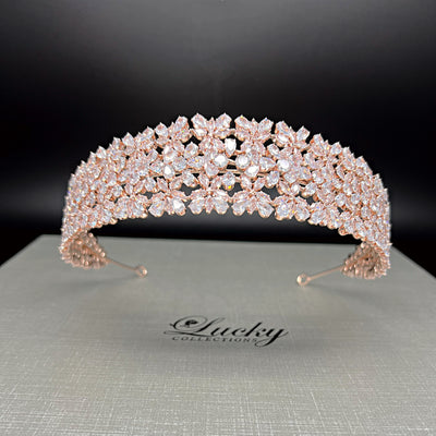 Bridal and Quinceanera Headband, Zirconia Galore by  Lucky Collections ™