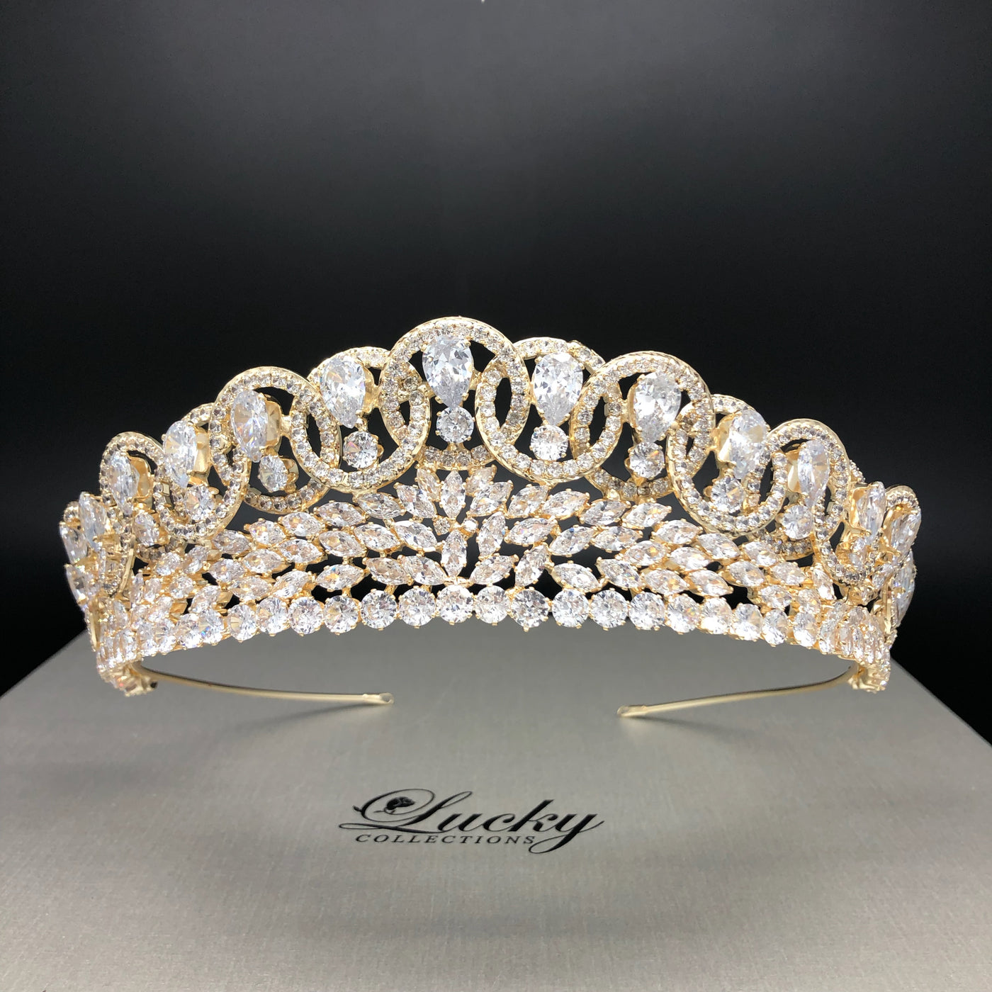 Zirconia Tiara, Magnificent Details by Lucky Collections ™