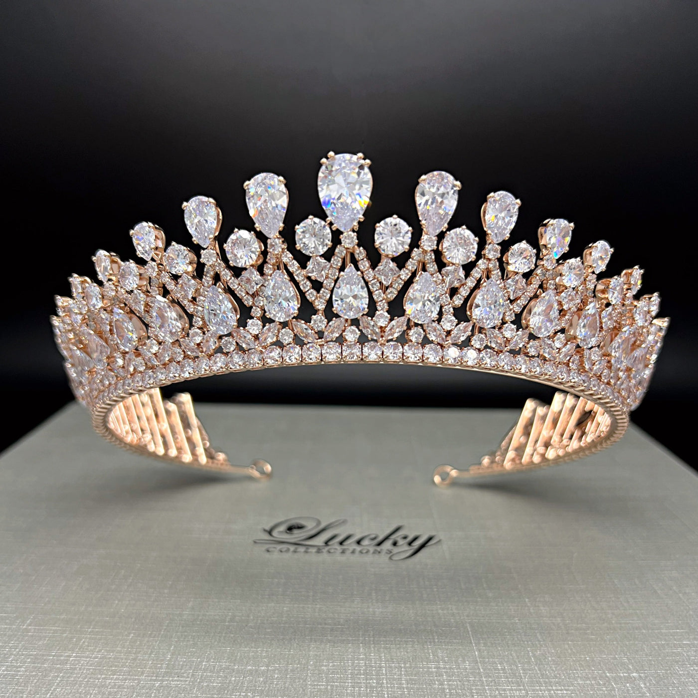 Queen Tiara for Bride, Crown for Quince, Timeless Classic Corona