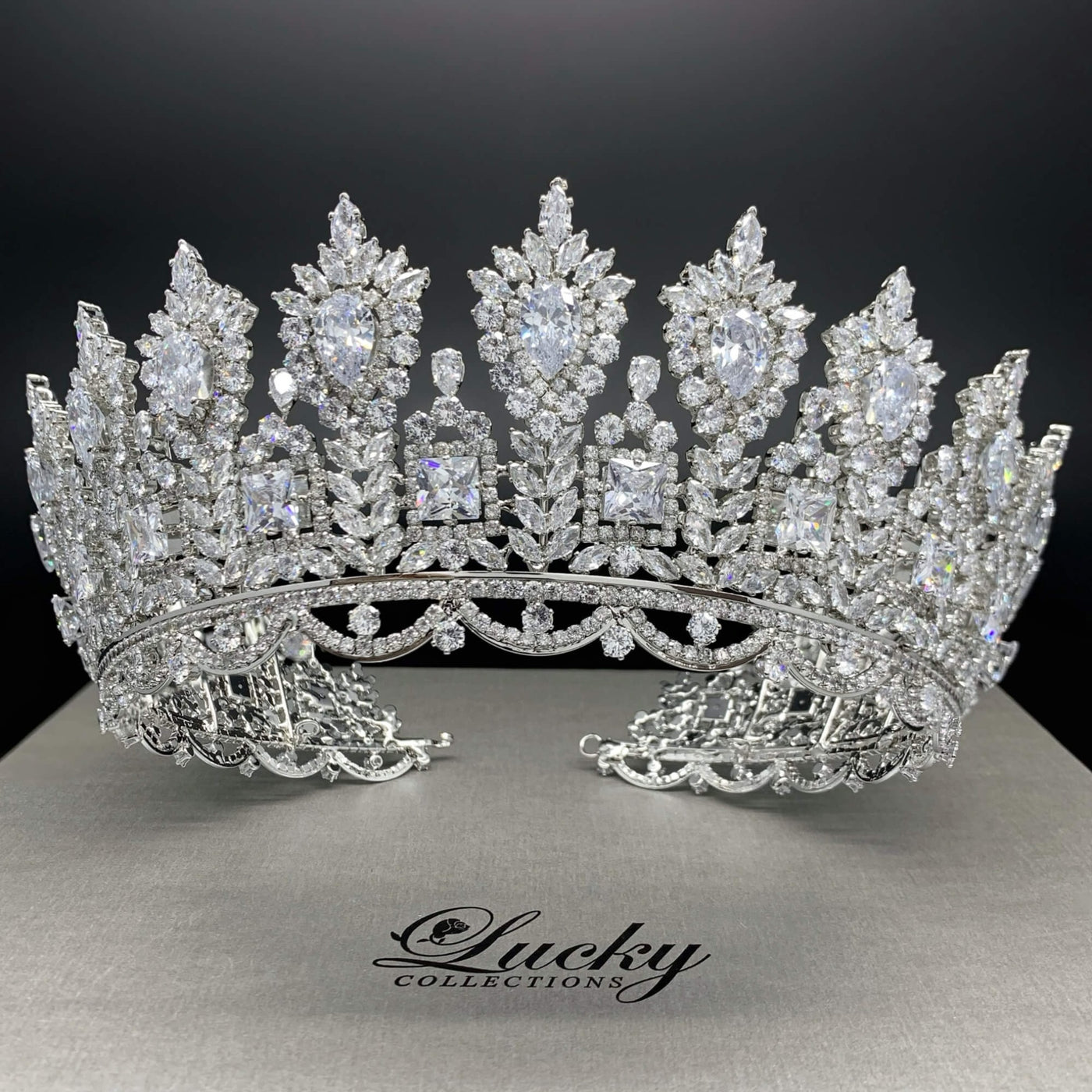 Silver Corona, Zirconia, Superb Crown For the Choosy Ladies by Lucky Collections ™