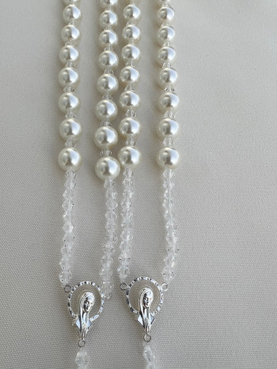 Wedding rosary, Unity lasso, Classic Pearl Wedding Lasso by Lucky Collections ™