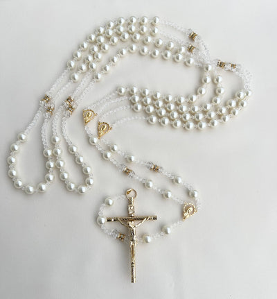 Wedding rosary, Unity lasso, Classic Pearl Wedding Lasso by Lucky Collections ™
