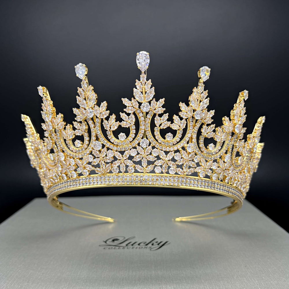 Quince Crown, Bridal Tiara, Quinceanera Corona, Finest Cut