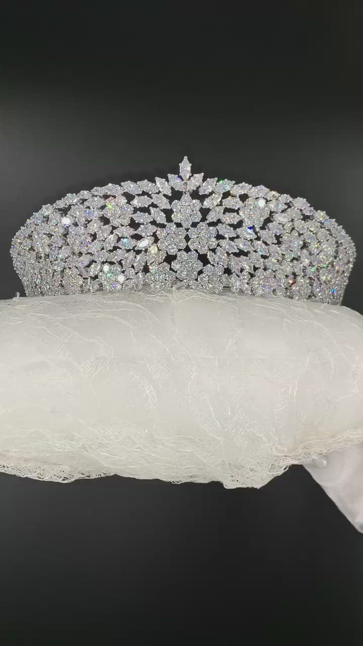 Zirconia Tiara Ideal for All Hair Dos by Lucky Collections ™