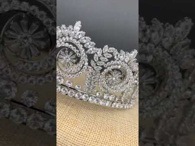Bridal Crown, Quinceanera Tiara, Corona para Boda, Quince Crown, Prom Tiara